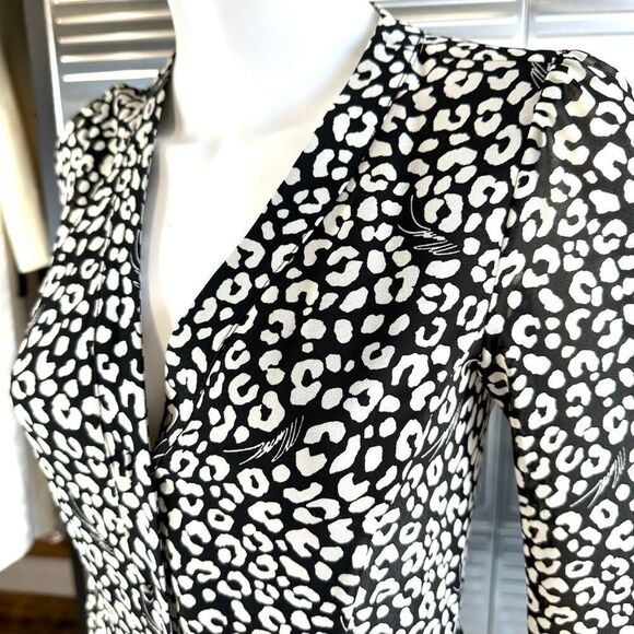 Michael Kors Leopard Print Georgette Shirtdress NwT XXS - Picture 6 of 16